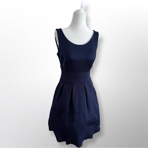 New With Tags! New York & Company Navy Skater Dress | Size XS